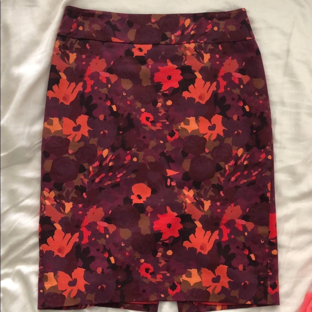 Fall floral skirt